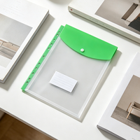 Porte-documents extensible transparent en PP A4, pochettes pour agrafes, classeurs à 11 trous, bouton-pression, poche pour étiquettes, imperméable