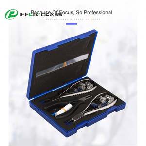 3321B Essential <b>Optics</b> <b>Instruments</b> Kit Rimless Glasses Repair Equipment with Pliers Screw Tools Lens Processing Repair Kit Set - Product Image 2