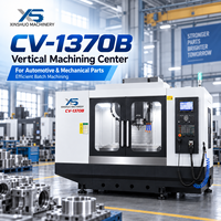Centre d'usinage CNC CV-1370B 3 axes BT50 avec commande FANUC, table 1400x700mm, machine de découpe de métaux robuste, 24 outils
