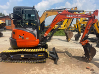 Mini-excavatrice Kubota U35 d'occasion 3,5 tonnes |   Excavatrice Kubota U35 d'origine japonaise avec chenilles en caoutchouc et attache rapide |   Bon état