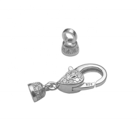 Nouvel Arrivage Fermoirs Mousquetons de Luxe en Argent Sterling 925 pour Bijoux, Accessoires de Bracelet 8mm et Colliers DIY