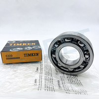 TIMKEN 6309 Roulement à billes à gorge profonde 45x100x25mm haute vitesse et faible bruit pour moteurs électriques, pompes et machines industrielles