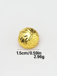 <span class=keywords><strong>Botones</strong></span> de aleación de media esfera arrugados para coser - Product Image 6
