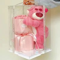 Nouveautés romantiques Bouquet éternel de fleurs Bouquets Ours en peluche Rose éternelle Ours en fleurs Cadeau pour la Saint-Valentin Ours en fraises