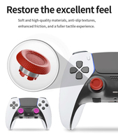 Manette PS5 Edge avec anneaux métalliques interchangeables, capuchons de joysticks en plastique personnalisables, joysticks analogiques remplaçables, multicolores