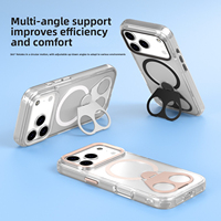 Porte-anneau magnétique étui de téléphone portable antichoc boîtier TPU + PC support magnétique puissant étanche pour 14/15/16/17 Pro Max