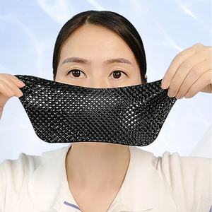 Maschera in Foglio al Carbone di Bambù Nero e Vitamina C per Collo e Viso, Sbiancante, Rassodante, Idratante con Collagene, Etichetta Privata, Vendita all'Ingrosso - Product Image 3