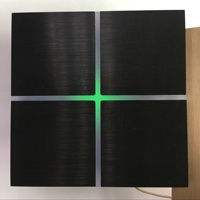 Z-wave veya Crestron veya Knx Ev Otomasyonu veya Dali Sistemi Zwave Domotique için Lüks Işık Duvar Anahtarı Kuru Kontak Anahtarı