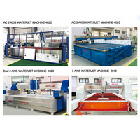 Machine de découpe au jet d'eau CNC à 5 axes AC 4m*2m 3.5m*2.5m, machine de découpe au jet d'eau haute précision pour la découpe de pierre, de marbre et de carrelage