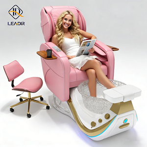 Nova Cadeira de <span class=keywords><strong>Pedicure</strong></span> Luxuosa Moderna para Salão de Unhas com Plataforma, Ducha e Massagem para Manicure e <span class=keywords><strong>Pedicure</strong></span> com Spa para os Pés - Product Image 1