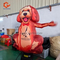 Offre Spéciale gonflable chien ciel danseur avec ventilateur publicité gonflable électrique air danseur dessin animé chien mascotte pour la décoration