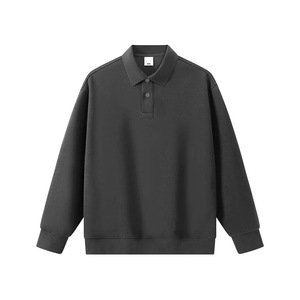 <span class=keywords><strong>Polo</strong></span> da <span class=keywords><strong>Uomo</strong></span> a Maniche Lunghe in Tessuto Misto Cotone Traspirante, Lavorazione a Maglia Spazzolata, Vestibilità Comoda e Casual - Product Image 6