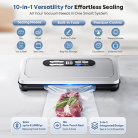Scelleuse sous vide pour aliments, puissante aspiration pour des scellages hermétiques, utilisation intelligente à une touche, conçue pour un usage quotidien en cuisine, pour les aliments