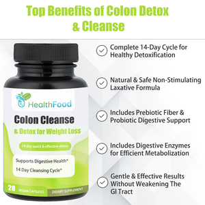 High Grade Herbal Colon Cleanse Capsules Effective Detox Vegan Capsules Promote Digestion Slim Fast Pills with Senna Leaf - Product Image 3