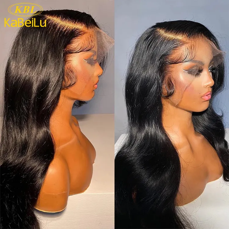 Peluca de cabello humano brasileño de encaje completo para mujeres negras, pelucas frontales de encaje 360 HD frente de encaje de cabello humano al por mayor