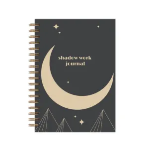 Impresión personalizada en espiral Planificador de autocuidado Manifestación Mindfulness Afirmación Cuaderno inspirador The Shadow Work Journal