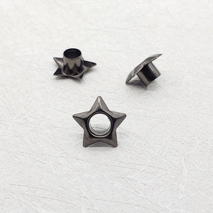 Colore personalizzato appendere il sacchetto di carta del cappello di pelle della scarpa bandiera decorativa di forma rotonda in metallo ottone ferro occhiello a forma di stella - Product Image 5