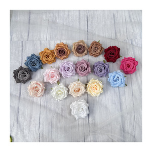 Têtes de roses artificielles en tissu réalistes Meiyu Craft Flower Factory pour décoration de mariage et de maison - Product Image 5