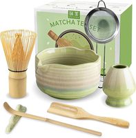 Ensemble de bols à matcha en céramique japonaise Geling Unique, kit de vente en gros d'usine, fouet à matcha en bambou Chasen