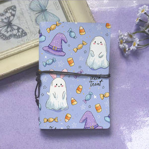 Style Vintage A6 Cahier Cravate Fermeture 160 Pages Papier Amovible Cadeau Idéal pour l'Industrie Sommet Participants Fantômes <span class=keywords><strong>Sorcière</strong></span> Chapeaux Ca - Product Image 2