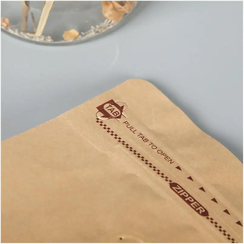 أكياس ورقية من ورق الكرافت أكياس صناديق ورقية من البلاستيك لتوصيل الطعام أكياس ورقية للأعمال تحمل الشعار كرافت هوبينج