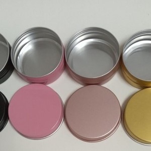 Aluminum Cosmetic Can 10g Threaded Screw Lid For Skin Care DIY <b>Packaging</b> <b>Small</b> Aluminum Bottle With Cap - Product Image 1