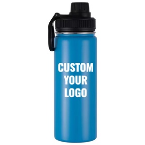 Stainless Steel Insulated Drink <b>Bottle</b> with Carry Loop Custom Printed Sports <b>Bottle</b> for Travel - Product Image 1