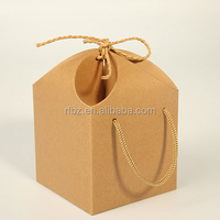 Boîte d'emballage en papier kraft brun arachide alimentaire créative Boîte d'emballage d'emballage en carton ondulé biodégradable pour vêtements