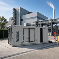 Générateurs diesel Cummins en conteneur de 1250 kVA, générateur diesel en conteneur de 1000 kW, refroidi par eau, sans balais, centrale électrique triphasée AC