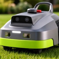 Mesin Pemotong Rumput Robot Otomatis Pintar dengan Sensor Kamera, Pemotongan Otomatis untuk Perawatan Taman dan Rumput, Grosir