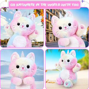 Produits tendance 2024 nouveautés personnalisées licorne <span class=keywords><strong>chat</strong></span> animaux en peluche <span class=keywords><strong>coussin</strong></span> <span class=keywords><strong>chauffant</strong></span> au <span class=keywords><strong>micro</strong></span>-ondes pour les crampes et le soulagement de la douleur des règles - Product Image 2