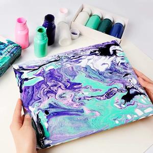 Olibview — bouteille de peinture acrylique à débit élevé, flacons de 2oz, 24 couleurs, à poser sur la <span class=keywords><strong>toile</strong></span>, le verre, le papier, le bois, les carreaux et les pierres - Product Image 3