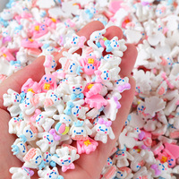Accessoires DIY en résine en forme d'oreilles de chien de dessin animé pour sacs, coques de téléphone, épingles à cheveux, bijoux faits main, petits et grands modèles