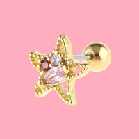 Boucles d'oreilles tendance en acier inoxydable avec micro-pavé de zirconiums, fermoir à vis, design personnalisé pour les détaillants de bijoux