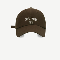 Gorro de Rendimiento de Corte Holgado para Hombre FayeIn, Gorra de Béisbol de Algodón Suave Sin Estructura Ajustable Estilo Papá de Nueva York