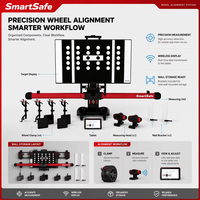 SmartSafe WAA613 V2.0 Aligneur de roues 3D avec transmission de données sans fil et guidage visuel en temps réel pour les ateliers de réparation automobile