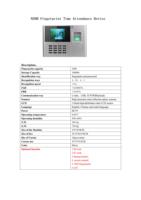 Software de Control de Horarios para Empleados Basado en la Nube Witeasy, Lector Biométrico de Huellas Dactilares con Wi-Fi, Función de Reinicio, Control de Asistencia Preciso