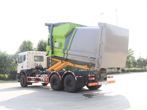 Camion compacteur à benne hydraulique Dongfeng 6X4 pour la collecte des déchets et l'assainissement municipal - Product Image 6