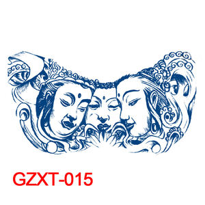 Tatouages temporaires pour hommes, grand format, autocollant - Product Image 3