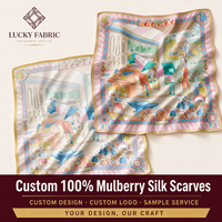 Écharpe de luxe 100% soie de mûrier 65x65cm carrée jacquard à ourlet roulé à la main à pois pour femme, échantillon disponible, fournisseur