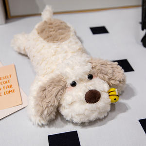 Al por mayor cachorro tumbado de peluche con pequeña abeja animal de peluche sofá decoración bebé almohada para dormir peluche orejas <span class=keywords><strong>grandes</strong></span> perro muñeca - Product Image 3