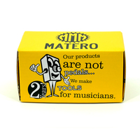Boîte d'expédition en carton ondulé personnalisée, imprimée avec un dessin animé jaune, boîte d'emballage en papier pliable pour pédale de guitare et électronique