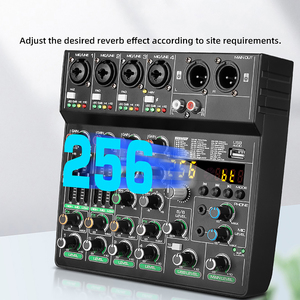 GAX-GT6 Mixer Audio Mini Multifunzionale con Scheda Audio Integrata 256DSP Qualità Audio da Studio per Produzione Musicale Domestica, Webcast, KTV - Product Image 4