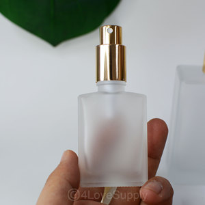Givelami ขวดน้ำหอมแก้วทรงสี่เหลี่ยมน้ำค้างแข็งขนาด30มล. 50มล. 100มล. ขวดเปล่าพร้อมฝาทองสำหรับใส่เครื่องสำอางบำรุงผิว - Product Image 4