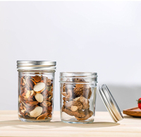 Fournitures en vrac de bocaux de stockage et de distribution en verre transparent épaissi - Bocaux de conserve en gros avec différentes capacités