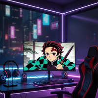 Nuevo Monitor de Computadora de Escritorio con Pantalla LED de 180hz, Precio de Fábrica, 27 Pulgadas, HD, Sin Marco, Pantalla Curva, Monitor para Juegos