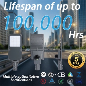 XINDECO LED街路灯（光センサー付き）60W-250W SMD3030 180lm/w 防水屋外LED街路灯ランプ（道路駐車場用） - Product Image 1