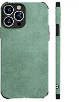 Coque de Téléphone Antichoc en Cuir PU d'Agneau Souple avec TPU pour iPhone 16 15 13 12 11 14 17 Pro Max Mini 16 Plus