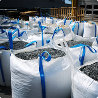 Sac FIBC d'occasion 2000 kg testé et réutilisable pour la manutention de matériaux industriels en vrac