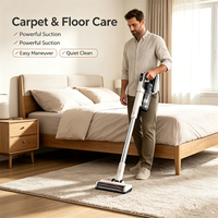 Aspirateur sans fil intelligent à capteur infrarouge, aspiration puissante, filtration de la poussière à 99,97 %, léger, pour le nettoyage de toutes les surfaces à la maison